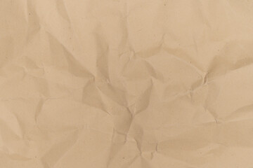 Obraz premium Brown Crumpled Paper Texture Background