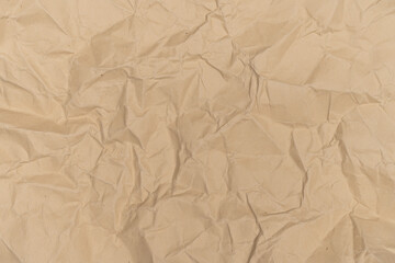 Obraz premium Brown Crumpled Paper Texture Background