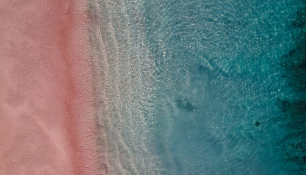 Pink Beach Crystal Clear Turquoise Water and Unique Pink Sand in Komodo National Park