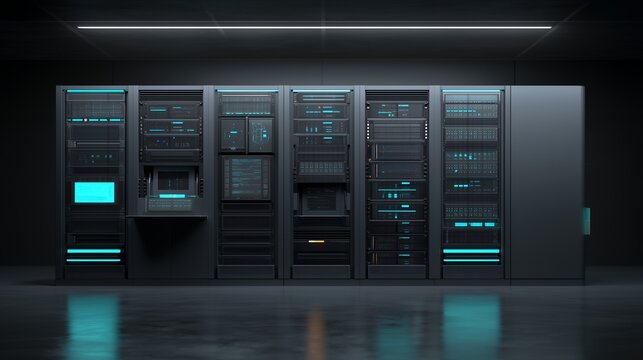 Zero Trust Network Security Server Infrastructure Platform With Enterprise Access Control Authentication Environment, Cybersecurity Data Center Protection Layout For Business Technology Presentation