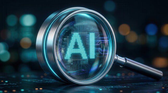 AI-powered image recognition technology illustrating the creation of deep fake images.