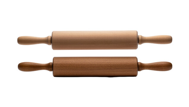 Wooden rolling pins two horizontal, kitchen tools