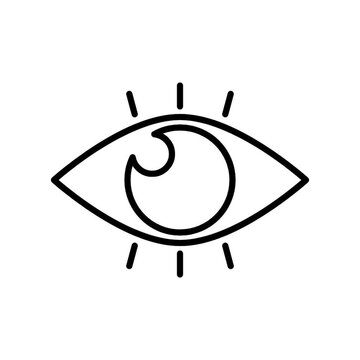 Animated Eye Line Icon Video