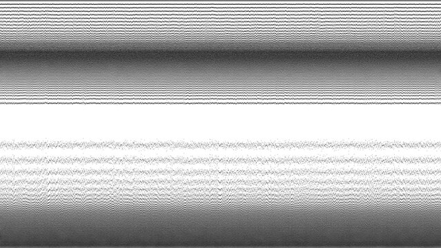 Black modulation lines on transparent background.Wavy distorted lines