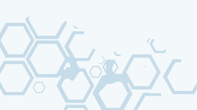 Soft pastel financial chart background with hexagons and bee flying around