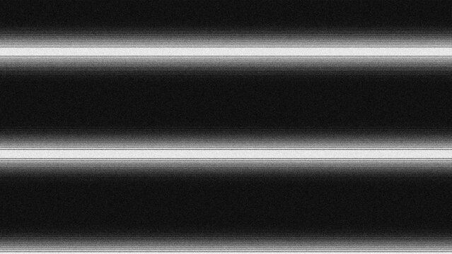 Bad analog TV signal.Horizontal interference lines.Black and white horizontal lines with noise