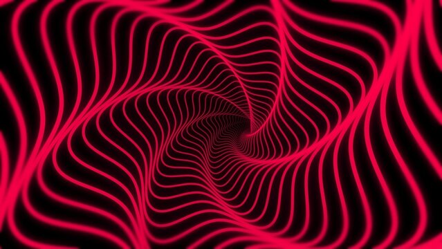 Neon Geometric Vortex Tunnel Glowing Background 07