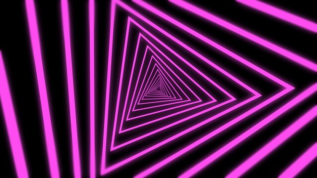 Neon Geometric Vortex Tunnel Glowing Background 06