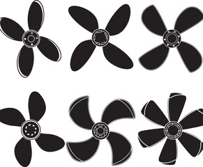 vector airplane propeller symbols © MstHazara