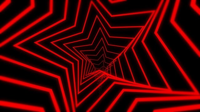 Neon Geometric Vortex Tunnel Glowing Background 02