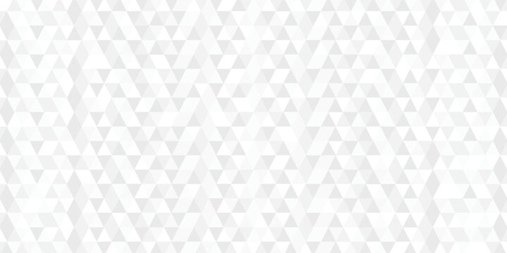 Minimalist geometric low polygon triangles in white and gray paper. Vector origami paper wallpaper background.
