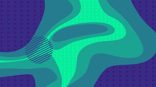 Modern Chaos Multi Shape Organic Design Background 01