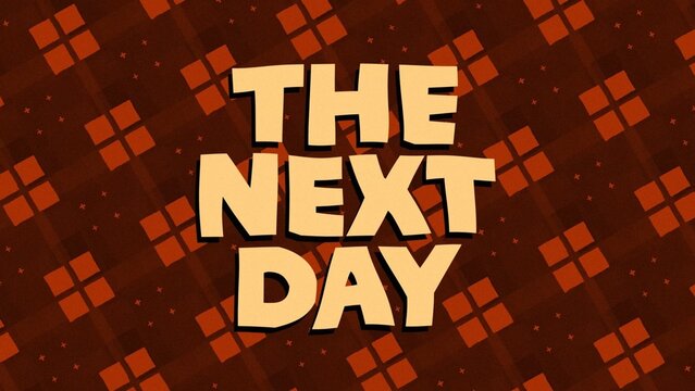 Cartoon Funky Retro Styled Title Panel Card 02