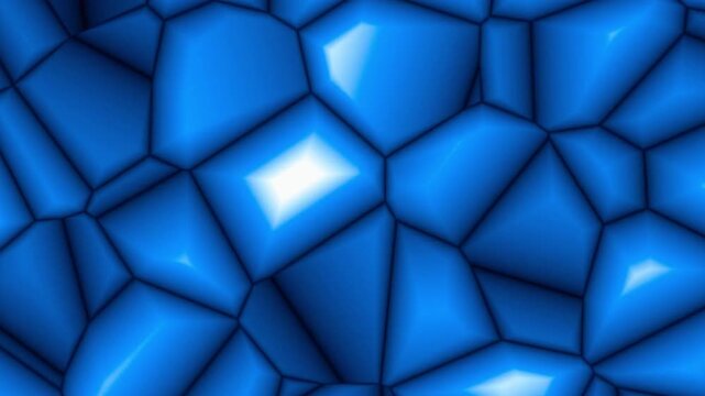 Seamless abstract blue background with geometric triangles and a luxury leather texture design for modern wallpaper or upholstery fabric decor