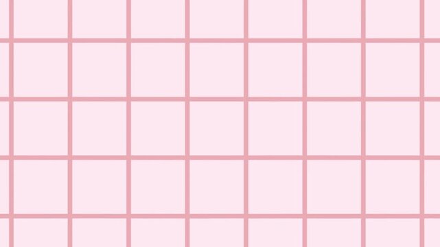 Seamless pink plaid fabric texture with a geometric square pattern and retro vector illustration design for a decorative wallpaper backdrop or tile mosaic floor