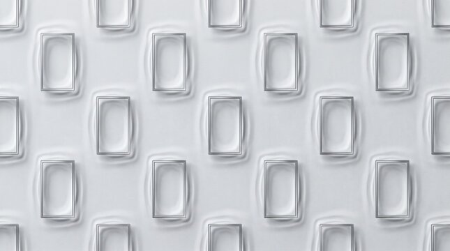 Repeating Pattern of Metallic Rectangles