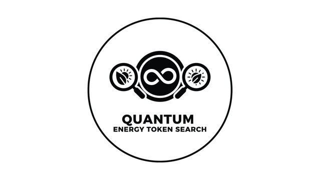 A black and white logo for a cryptocurrency or blockchain company