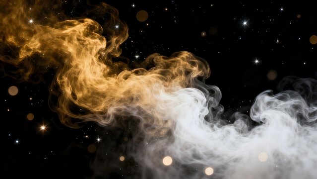 Cosmic Nebula with Stars