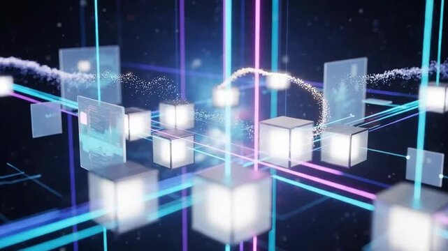 Futuristic Digital Data Network with Dynamic Flow