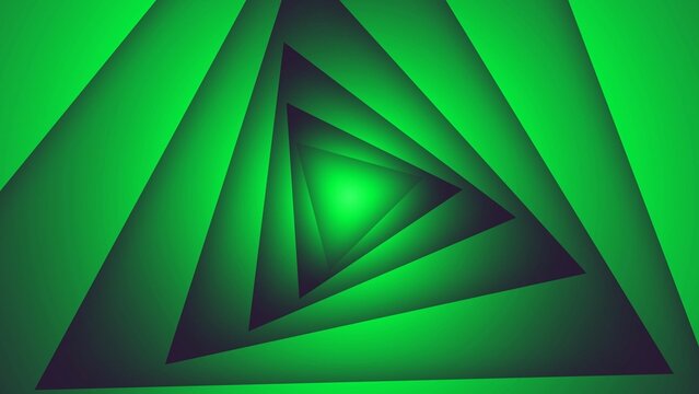 Creative Tunnel Shape Looping Background Animation Triangle