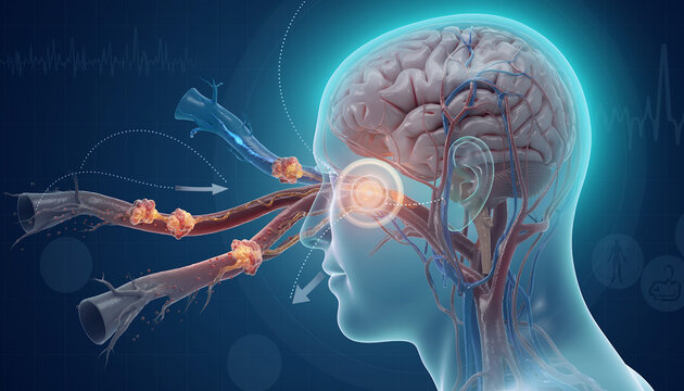 Brain injury from traumatic impact causes cognitive decline with omega-3 fish oil supplements aiding neurovascular health through EPA