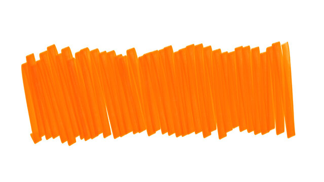 Wide orange marker paint smear with realistic ink texture. Bold hand drawn artistic stroke for vibrant graphic design, urban streetwear branding, and creative abstract backgrounds.