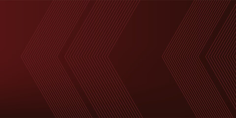 Obraz premium Abstract red neon arrow light glow background. Futuristic cyber laser line motion banner for casino. Dynamic techno perspective beam 3d graphic design. Cool party power and energy boost led tunnel
