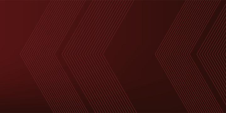 Abstract red neon arrow light glow background. Futuristic cyber laser line motion banner for casino. Dynamic techno perspective beam 3d graphic design. Cool party power and energy boost led tunnel