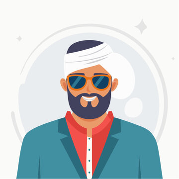 Man with Turban and Sunglasses