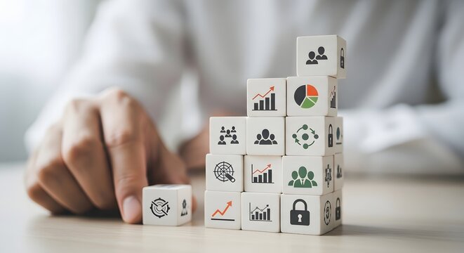 Business risk and strategy a tower of blocks facing imminent collapse