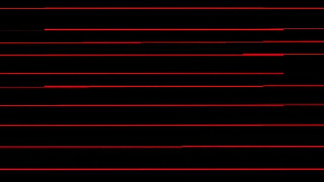 Abstract red lines on a black background simple modern digital design