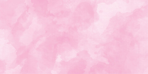Fototapeta premium Pretty pink watercolor background with paper texture, hand painted vector illustration .gradient pink texture background, modern pink paper texture perfect for wallpaper, cover, card,