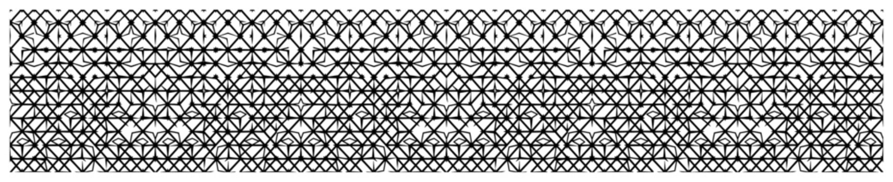 Geometrical lattice pattern with intersecting diagonal lines creating textured diamond mesh