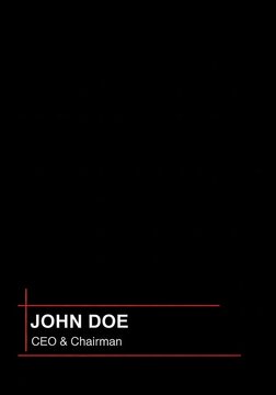 Professional lower third graphic with red lines features a placeholder name and job title on a black background.
