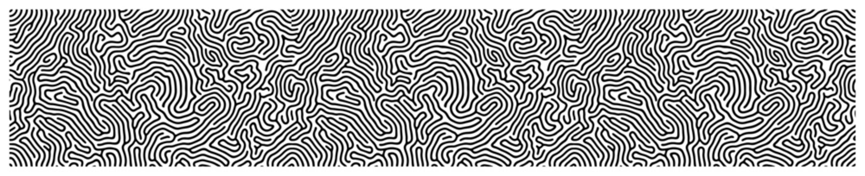 Organic wavy line pattern with reaction diffusion effect in fluid abstract style