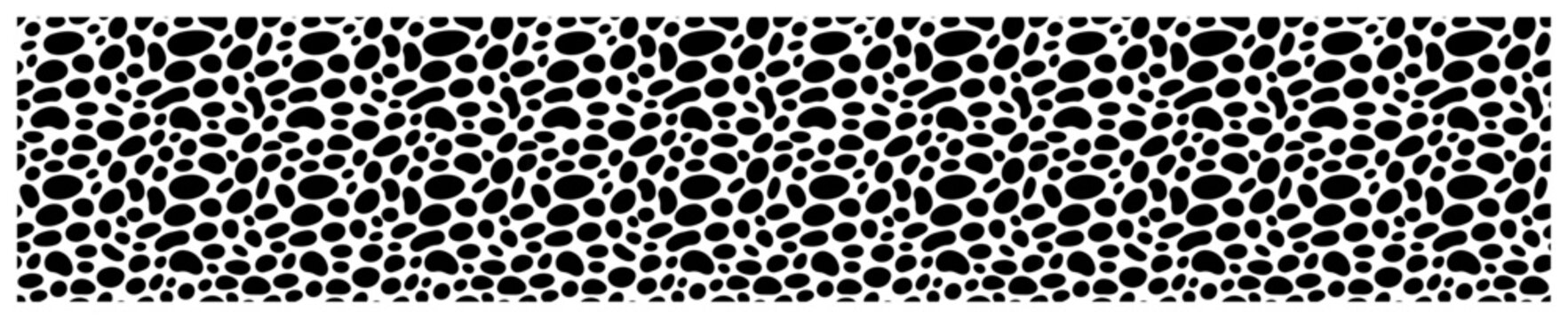 Organic pebble pattern with irregular rounded shapes in abstract cell style