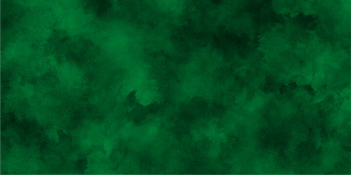 Moody green grunge background with a wispy cloud effect. Freezing dry fog bombs texture overlays.  Abstract green grunge background. splashes and stains for presentation and cover