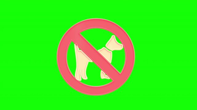 no dogs allowed symbol, highlighting a prohibition on dogs in certain areas using a red circle and slash over a dog icon with alpha channel.