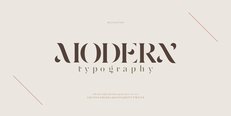 Elegant modern alphabet letters font. Classic Lettering Minimal Fashion Designs. Typography modern serif fonts regular decorative vintage concept. vector illustration © Abdullah 