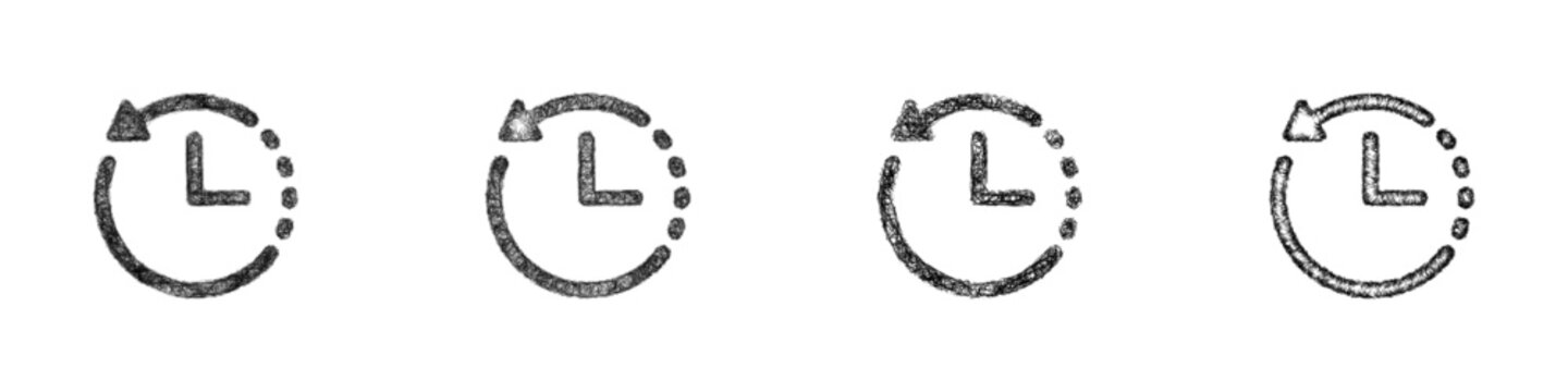 Sketch latency icon design set