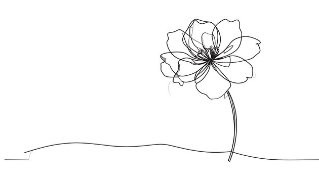 A minimalist line drawing of a flower (1)