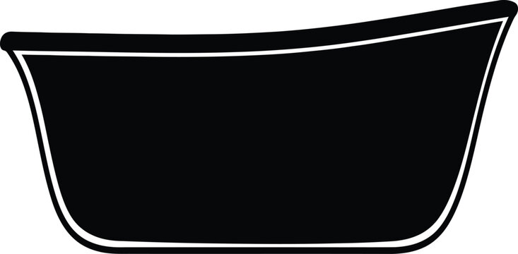Simple black and white sketch of a container