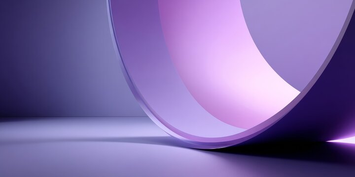 Abstract purple wave background with soft light and shadow, modern design element.