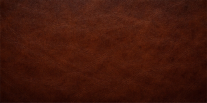 A dark brown vintage leather texture background with a rough aged surface and antique grunge pattern for retro material design