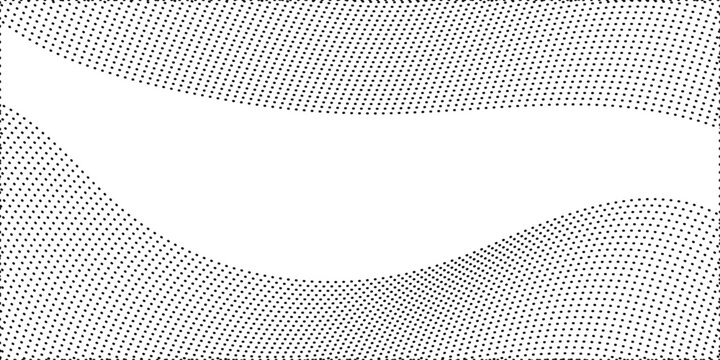 Seamless black and white abstract vector background featuring a textured metal grid pattern and halftone wave design for a modern gray material backdrop
