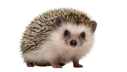 Obraz premium Cute European Hedgehog Portrait with Brown Spines and Pink Nose