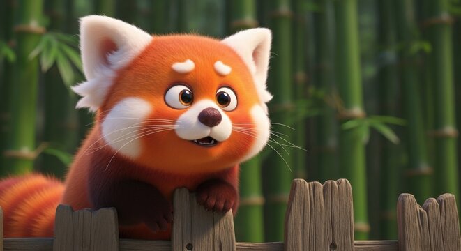 Adorable red panda portrait a charming wildlife image for red panda lovers and conservation