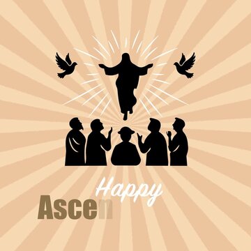 Ascension Day Thursday May 14 Greeting Looping Animation