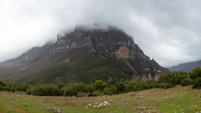 Vikos gorge view near Papingo (Papigo) village in Epirus