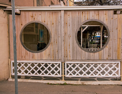 Wooden walls shed inside house garden outdoor